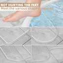 39 Transparent Shower Threshold Water Dam Stopper for Dry and Wet Separation,Self Adhesive Collapsible Walk in Shower Splash Guard Seal Strip,Silicone Sink Edge Water Barrier for Bathroom,Kitchen