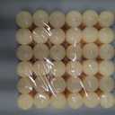 5 pack of Candle Charisma Natural Ivory Unscented Votive Candles - 10 Hour Burn time - Set of 72 for Dinner, Wedding, Halloween and Holiday Decorations