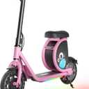 Hiboy JoyHaul Kids Electric Scooter for Ages 59 LED Neon Lights, 56Wh Battery Up to 5 Miles, Under-Seat Storage, Front Drum Brake, 100W Brushless Motor