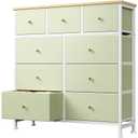 DUMOS 9 Drawer Dresser for Bedroom, Storage Organizer Chest of Drawers