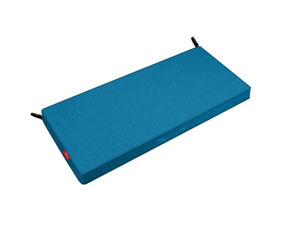 Pcinfuns Outdoor Bench Cushions,48 x 18 x 3 Inch Patio Furniture Water-Resistant Chair Cushion,Loveseat Garden Sofa Settee Couch Swing Pads with Handle and Adjustable Straps, Deep Blue