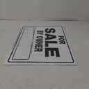 For Sale By Owner Sign, Black & White Plastic, 20 x 24-In.
