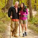 Brazos Rustic Wood Walking Stick, Hickory, Traditional Style Handle, for Men & Women, Made in The USA