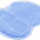 Shower Foot Scrubber Mat Back Washer Back Exfoliating Bath Wash Pad Wall Mounted Slip Suction Cups Foot Scrubber for Use in Shower Cups Foot Cleaner for Men and Women