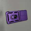 Janmitta Compatible with Samsung Galaxy S26 Ultra Case Built in Slide Camera Lens Cover+Screen Protector+Finger Ring Holder Kickstand,Heavy Duty Shockproof Full Body Phone Cover,2026 Purple