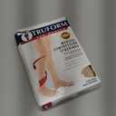 Truform 30-40 mmHg Compression Stockings for Men and Women, Thigh High Length, Dot-Top, Open Toe, Beige, Medium