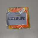 Orange Happy Birthday Banner Sign, Golden Border Happy Birthday Bunting Banner Flag Garland for Kids Boys Baby Birthday Party Decorations Supplies