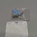 Geyoga Dusty Blue Bow Gifts Set Includes Horizontal ID Badge Holder and Retractable Badge Reel with Alligator Clip Funny Name Tag Card Holder for Worker Doctor Nurse Teacher Office Accessories