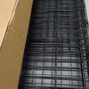 Amazon Basics Durable, Foldable, Collapsible, Portable Metal Wire Dog Crate with Tray, Single Door with Divider Panel, Easy to Assemble & Clean, 36 x 23 x 25 in, Black