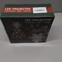 Christmas Tree Topper, Christmas Star Tree Topper Built-in LED Rotating Lights, Plug in 3D Sliver Glittered Star Tree Topper for Xmas Party Holiday Decorations (Silver)