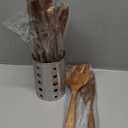 Kitchen Utenails Set with Holder, Kitchen Wooden Utensils for Cooking, Wood Utensil Natural Teak Wood Spoons for Cooking, Wooden Kitchen Utensil Set With Spatula and Ladle (11)