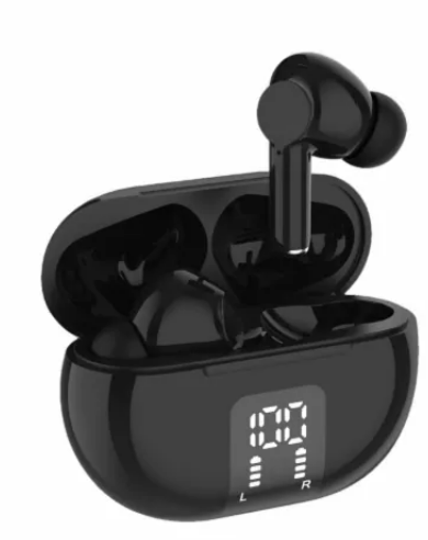 Helix True Wireless Earbuds with Digital Read Out - Black