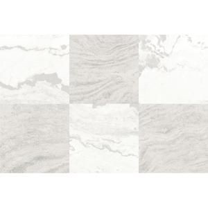 FloorPops x Chris Loves Julia 12-in by 12-in Bonneville Beige Peel and Stick Floor Tiles, FP5061