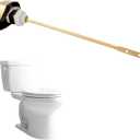 Hibbent Toilet Handle Tank Flush Lever Replacement Compatible with TOTOTHU004-CP Trip Lvr for ST701, CST854, CST884, Side Mount Toilet Tank Flush Lever, Gold