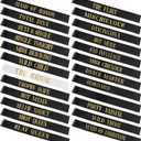 JellyArch 24 Pcs Bride Sash Bachelorette Party Bridesmaid Sashes Set Bridal Team Sash Bachelorette Party Sashes Bridal Shower Decorations Bride Gifts for Bridesmaids Maid of Honor(White Black)