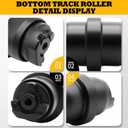 Bottom Track Roller Compatible with 35C 35D Excavator | 9237937, Perfect Track Meshing No Slipping, Stable Smooth Low Vibration Driving, Fit Multiple Brand Mini Excavators