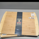 Riveira Two Tone Bamboo Wood Cutting Board  Gourmet Bamboo Grandeur: 24 x 18 Wooden Cutting Board  Wooden Cutting Boards For Kitchen Decorative  Innovative Juice Grooves Wooden Chopping Board