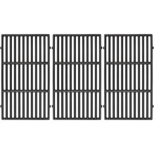 3 x Grill Grates for Weber Genesis II - GS4 Cooking Grate Replacements for Weber 66089 66097, Cast Iron, 18.75"