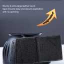 Harrison Howard Rubber Pull-on Bell Boots with Fleece Lining and Touch-Close Tapes Hoof Overreach Protection for Horses