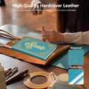 Christian Notebook Gifts for Women Men,Religious Bible Verse Notebook,Faith Prayer Journal for Women Christian Easter Gifts School Supplies (A4 Cross Light Blue)