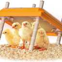 NUGRIART Brooder Heater for Chicks, 10" x 10" for 15 Chicks Heating Plate with Adjustable Height and Angle 15W Chicken Brooder Warm Like Mother Hen