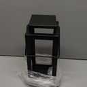 18" Black Metal Modern Candle Lantern  Decorative Hurricane Lantern for Indoor & Outdoor Use, Ideal for Table, Mantle, Porch, Halloween, Christmas, and Wedding Decor (No Glass Panel) (Large)