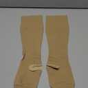 Truform Surgical Stockings, 18 mmHg Compression for Men and Women, Knee High Length, Open Toe, Beige, Small