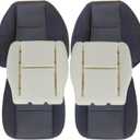 NLQR Driver & Passenger Side Bottom & Top Lean Back Replacement Cloth Seat Covers & Foam Cushions fit for Chevy Silverado Tahoe Suburban Avalanche GMC Sierra Yukon 1500 2500HD 3500HD 2007-2014 Black