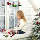 Amyhill 27 Pcs Golf Christmas Ornament for Tree Snowman Golf Cart Themed Christmas Tree Ornaments Wooden Hanging Decoration with Rope for Xmas Holiday Party Decor