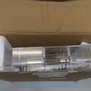 ELLDOO Adjustable Rock Display Case with PU Handle, 12 Compartments Clear Acrylic Collection Box Shadow Box, Showcase Shelves with Lid for Mineral Crystal Stones Seashell Jewelry Art Craft Supplies