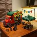 615 PCS Mexican Taco Truck Building Blocks Set, Creative Street View Food Truck Model Kit, 4.9mm Standard Interlocking Bricks, DIY Assembly Restaurant Car Display Decoration, BirthdayGift for Teens