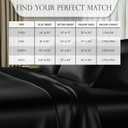 DECOLURE Satin Bed Sheets - 4 Piece Luxury Silky Full Size Bedding Set - Softer Than Silk, Wrinkle-Free with 15 Deep Pocket Fitted Sheet, Perfect for Hair & Skin, Gifts for Women (Black)
