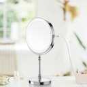 DEIOVWXS Makeup Mirror, 3000mAh Rechargeable Double-Sided Magnifying Vanity Mirror with 3 Colors, 1X/10X, Adjustable Brightness, Gifts for Mom, Mothers Day, Women, Wife, Girls, Dorm Room Essential