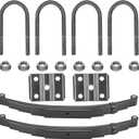 Trailer Leaf Spring 5 Leaf for SW5, 6000LB Trailer Axle Suspension Kit with 3000lb Leaf Springs and U-Bolt Kit.2 PCS