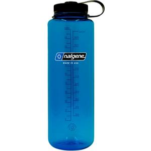 Nalgene Sustain Tritan BPA-Free Water Bottle Made with Material Derived from 50% Plastic Waste (using ISCC certified mass balance), 48 OZ, Wide Mouth, Blue (50.7 Ounces)