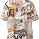 Men's Hawaiian Beach Shirt, Short Sleeve Shirts for Men, Quick-Dry Button Up Shirt for Party (XXXL)