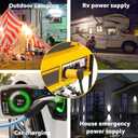 RV & Marine Generator Adapter -Shore Power NEMA L5-30P to 5-15R/5-20R, 30A Marine Plug to 110V 15A/120V 20A Household Outlet Converter, 3-Prong Locking Power Cord for RV and Boat Use
