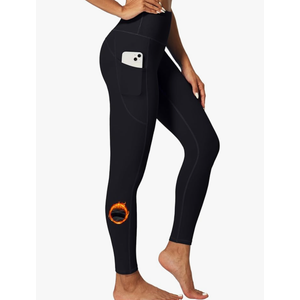 IUGA Fleece Lined Leggings Women Thermal Leggings for Women Winter Warm Tights High Waisted Hiking Yoga Pants with Pockets