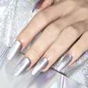 JODSONE 16.5ml Cat Eye Gel Nail Polish Silver for Holographic Glitter Cat Eye with Magnet Need U V Curing