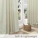 Beige Linen Pinch Pleated Curtains 58 Inch Length 2 Panels for Living Room Bedroom Country Rustic Neutral Boho Primitive Semi Sheer Pleat Drapes Light Filtering Short Curtains 40 x 58 Long Back Tab