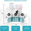 W11165546 W11096267 Washer Water Inlet Valve for Kenmore, Whirlpool, Maytag washing machines, replaces W10839828 PS12348013 W10758828 33090105 W10599423 W11220230