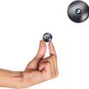 Only 0.9 inch! Hidden Camera with Audio/Video. Mini Small Camera. Spy Hidden Cameras for Home Indoor Use. Spy Cam with Night Vision and Motion Detection Baby Monitor Small Mini Wireless Outdoor H16