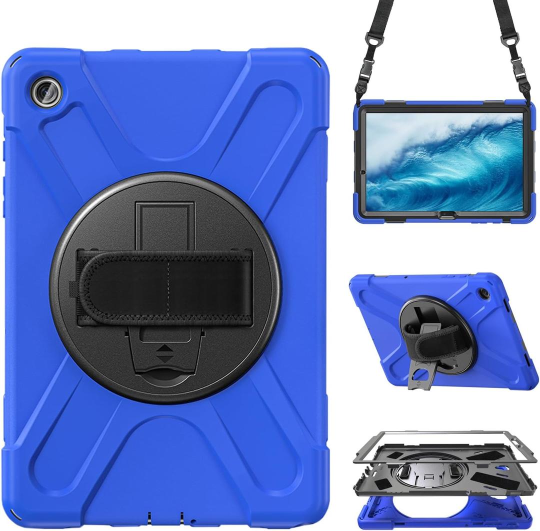 Case for Samsung Galaxy Tab A9 Plus/A9+ 11'' 2023 (SM-X210/X216/X218),Portable Heavy Duty Dropproof Protective Cover Case with 360 Rotating Stand,Handle & Shoulder Strap,Stylus Pen (New Blue) Case for Samsung Galaxy Tab A9 Plus/A9+ 11'' 2023 (SM-X210/X216/X218),Portable Heavy Duty Dropproof Protective Cover Case with 360 Rotating Stand,Handle & Shoulder Strap,Stylus Pen (New Blue)