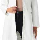 Allegra K Winter Trench Coat for Women Overcoat Peter Pan Collar Single Breasted Long Pea Coat (White, XS)