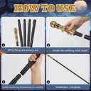 Pimp Cane,Plastic Pimp Canes for Men Gold Walking Cane Prop Costume Accessories,Halloween Staff Ringmaster Joker Cosplay Party