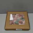 Floroom Artificial Flowers 25pcs Real Looking Burnt Orange & Warm Taupe Foam Fake Roses with Stems for DIY Wedding Bouquets Bridal Shower Centerpieces Floral Arrangements Party Tables Home Decorations