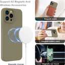 MCFANCE Magnetic for iPhone 13 Pro Case, Compatible with MagSafe, [Full Camera Protection] Anti-Scratch Microfiber Lining Phone Case, 6.1" 2021, Khaki