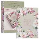 NLT Holy Bible Everyday Devotional Bible for Women New Living Translation, Vegan Leather, Pink Floral Printed, Flexible Daily Bible Reading Plan Options (NLT Womens Devo Editions)