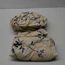 JSD Beige Leaves Printed Sheet Set King Size, 4 Piece Botanical Pattern Microfiber Sheets Extra Deep Pocket