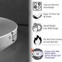 TUMOVO Halloween Gnome Burn Covers Electric Stove Nordic Magic Dwarf Round Stove Burner Cute Holidays Elf Gas Stove Burner Covers,Metal Stove Burner Cover Set of 4 Thanksgiving (White) 10InchesWx10'H (Artwork-21)